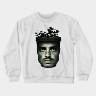 plant in a man's head Crewneck Sweatshirt